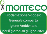 Sciopero nazionale Igiene ambientale giorno 30 giugno 2021