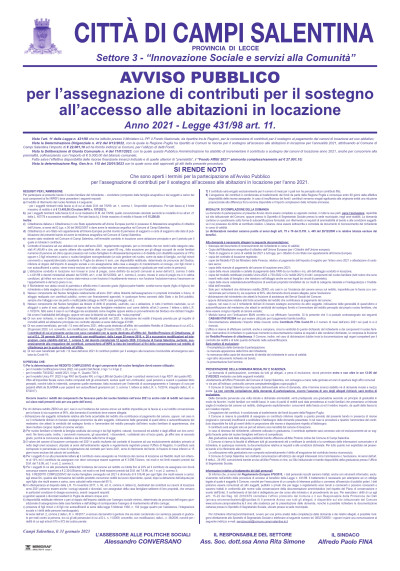 AVVISO PUBBLICO per l’assegnazione di contributi per il sostegno all&rs...
