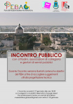 Processo partecipativo finalizzato alla predisposizione  del P.E.B.A. - Incon...