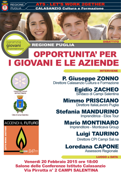 Dibattito Informativo su GARANZIA GIOVANI: opportunità per i Giovani e...